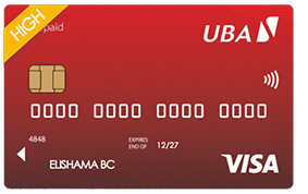 Visa prépayée UBA AFRICARD - HIGH