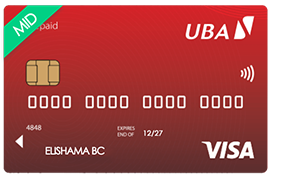 Visa prapayée UBA AFRICARD - MID